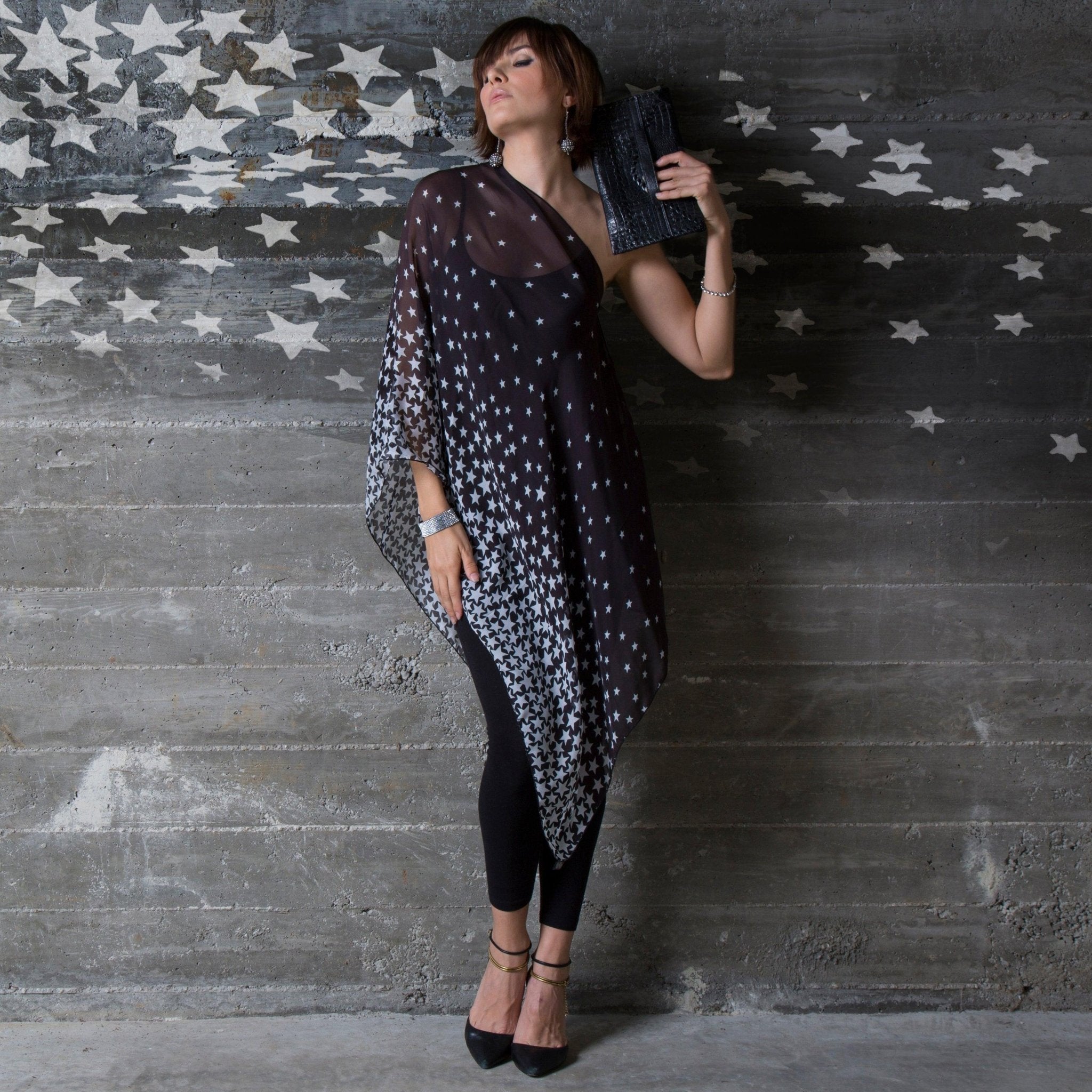 Starlight LuLuWrap – Silk Chiffon Wrap Scarf