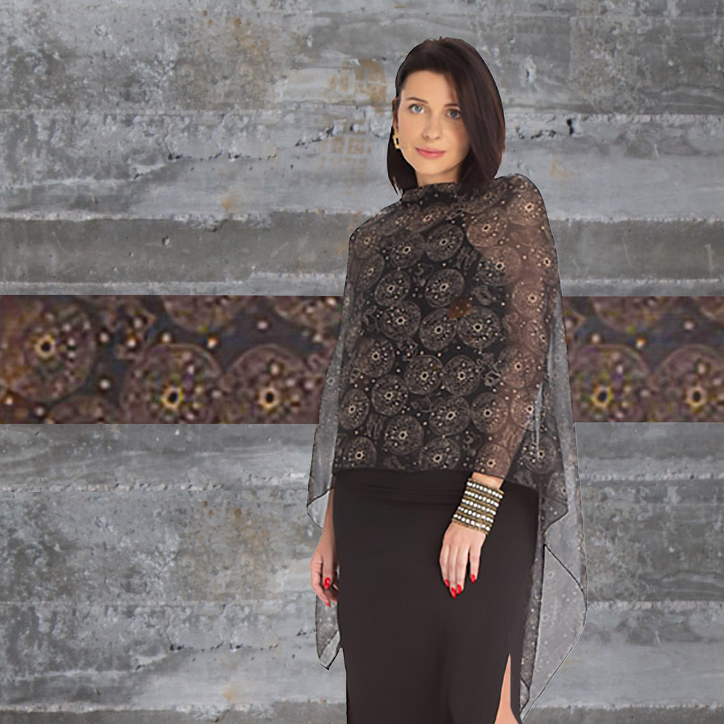 Astral LuLuWrap - Constellation Silk Chiffon Wrap