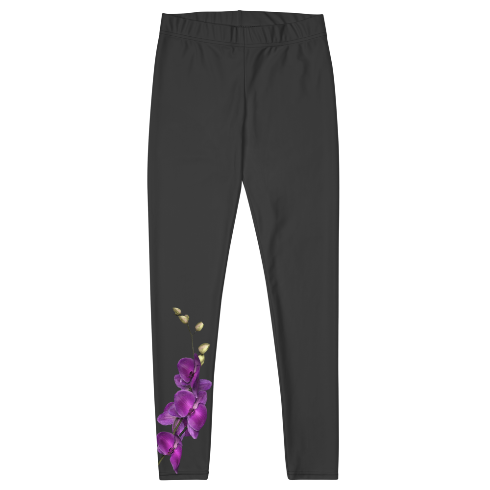 Orchid Print Leggings & Capris