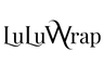 The brand name 'LuLuWrap' is displayed in a black stylized serif font against a solid white background.
