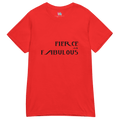Red T-shirt with Fierce & Fabulous graphic 