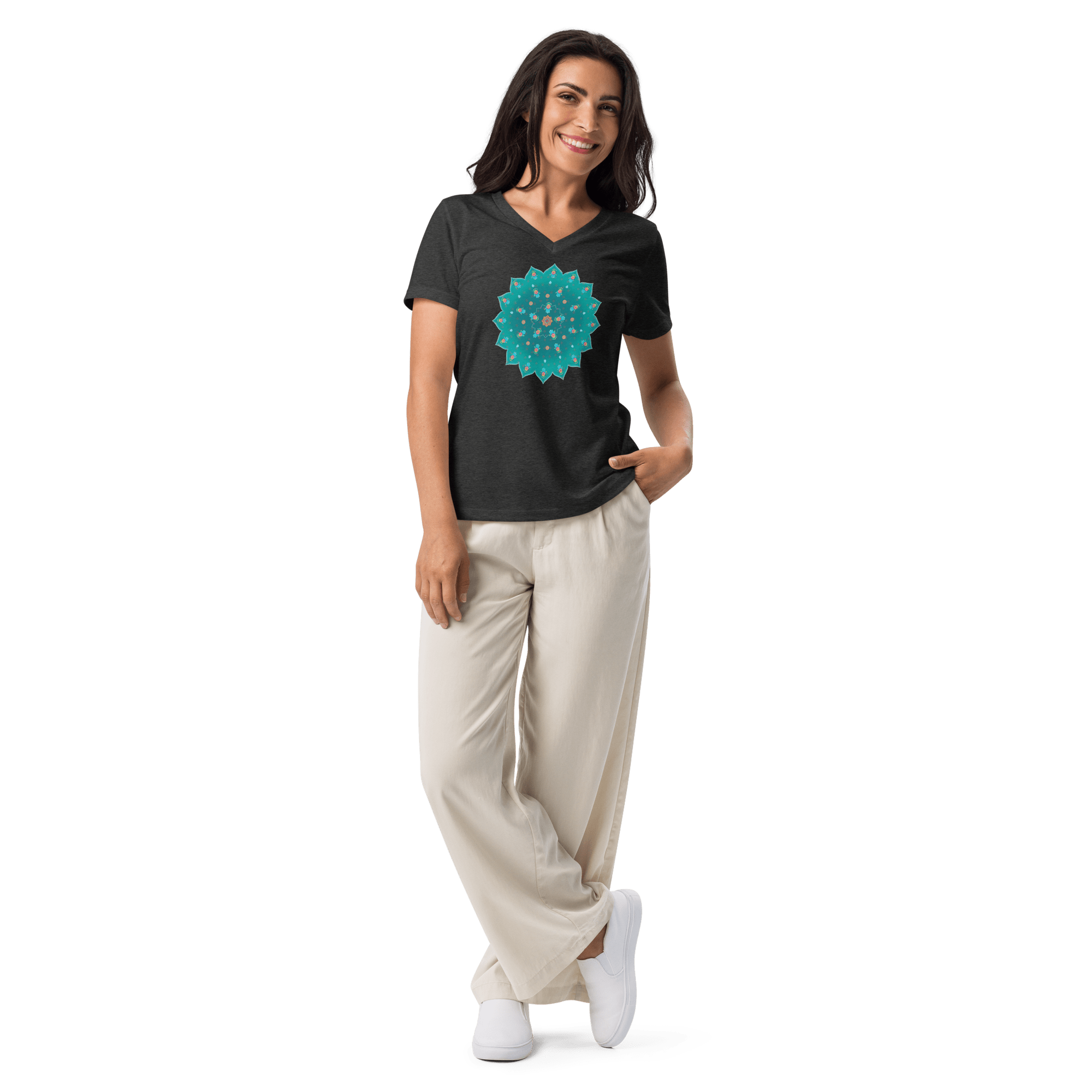 Teal Mandala Tee