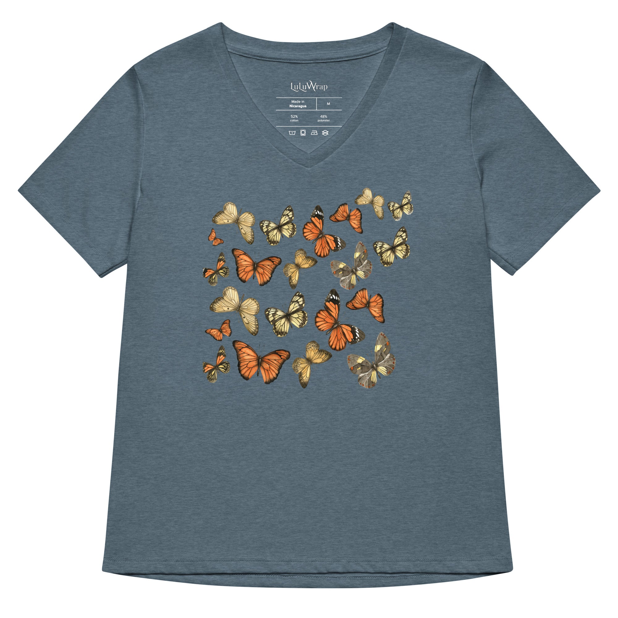 Mariposa Tee – Butterfly Graphic T-Shirt in heather