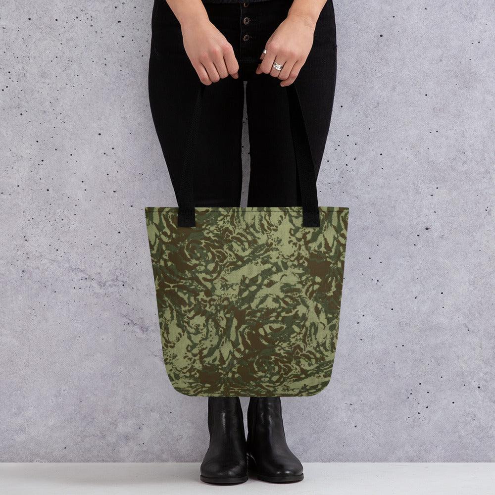 camo tote in green camo design