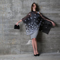 Falling Leaves Silk Chiffon Wrap Scarf