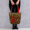Leopard and Roses Tote - LuLuBdesign