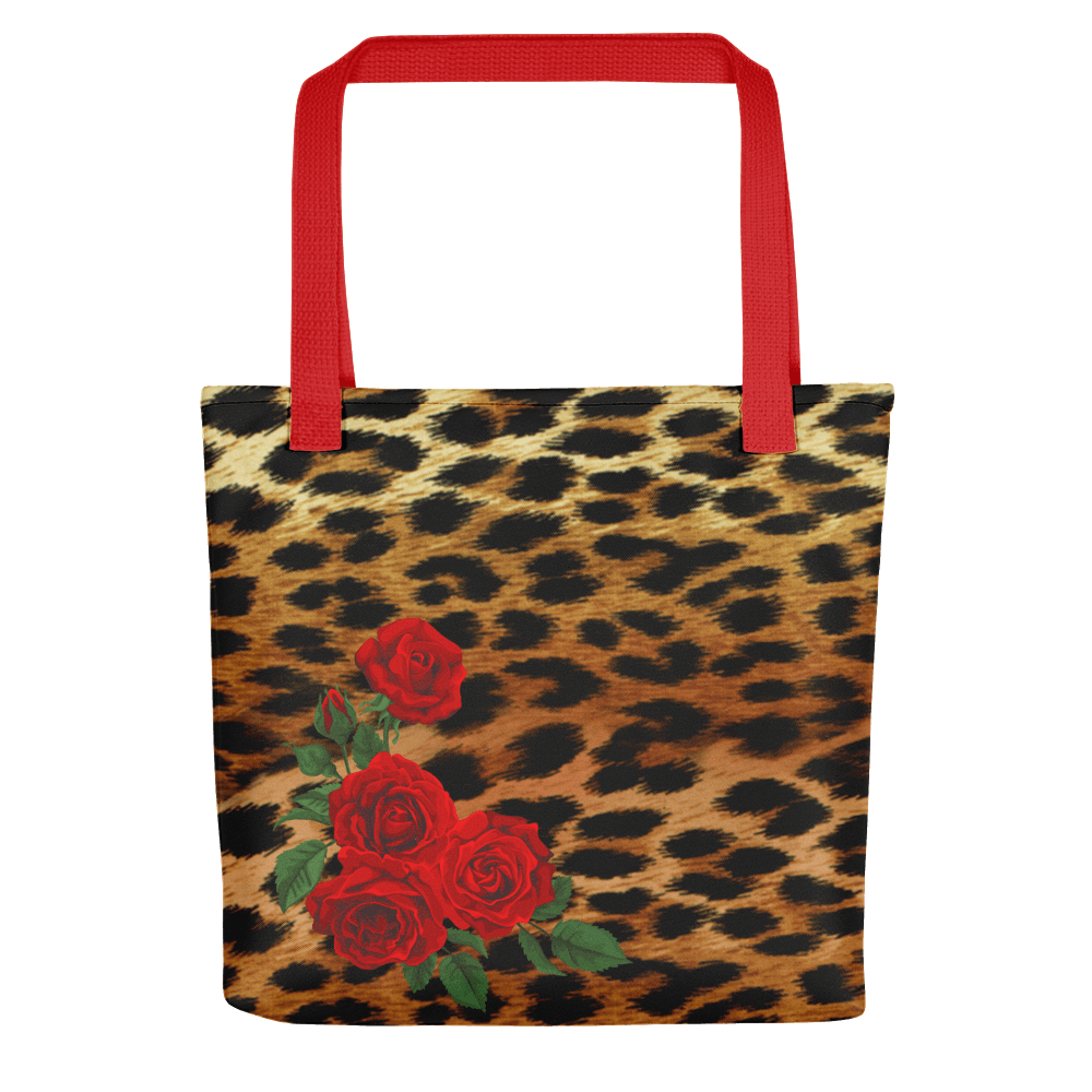 Leopard and Roses Tote - LuLuBdesign